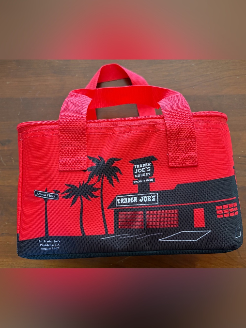 Limited Edition Red Trader Joe’s mini insulated bag